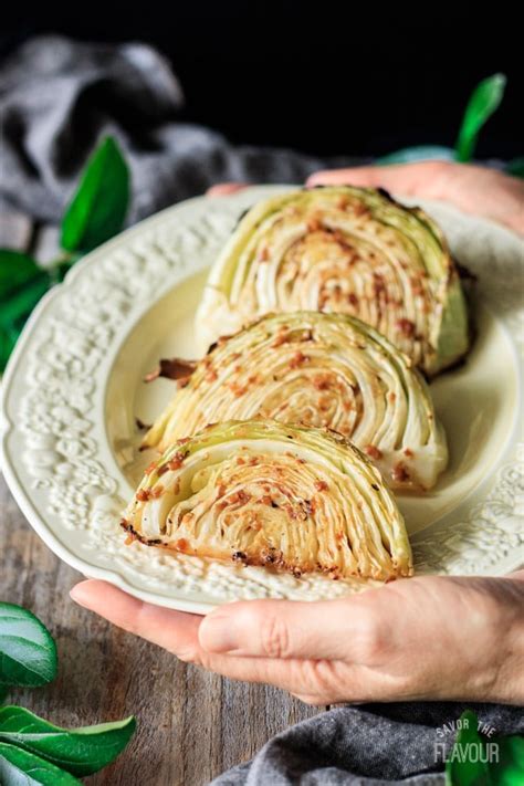 You'll never boil cabbage again after you sink your teeth into a tender wedge of beautifully roasted cabbage, with its charred flavor and a hint of spicy heat, you'll never roast on a baking sheet on both sides and serve each freshly roasted piece with a good squeeze of lemon juice. Roasted Cabbage Wedges with Lemon Garlic Butter | Recipe ...