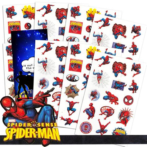 Marvel Spider Man Stickers For Kids Sheets With Over 295 Spiderman