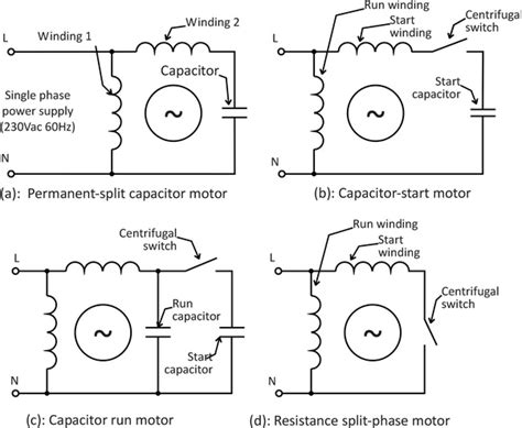 Wiring Diagram For Motor With Capacitor Ac Air Conditioner Capacitor