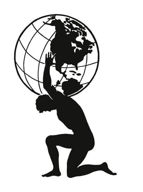 Atlas Holding Globe Illustrations Royalty Free Vector Graphics And Clip