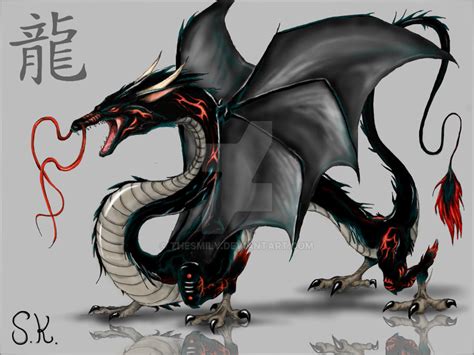 Black Chinese Dragon By Thesmily On Deviantart