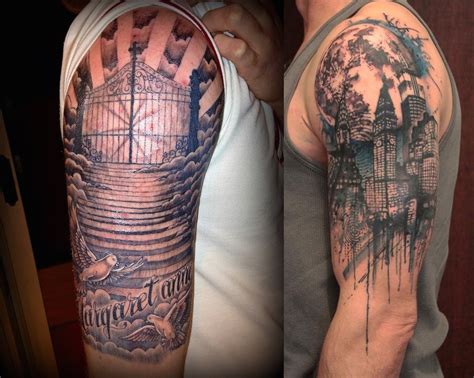 Half Sleeve Tattoos For Men Tattoos Half Designs Skull Sleeve Tattoo