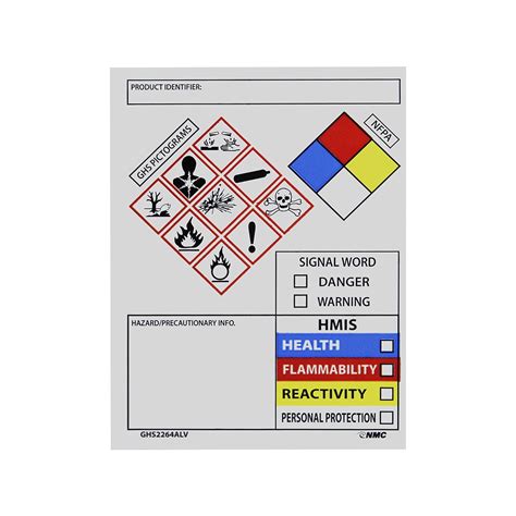 Free Printable Osha Secondary Container Label Template