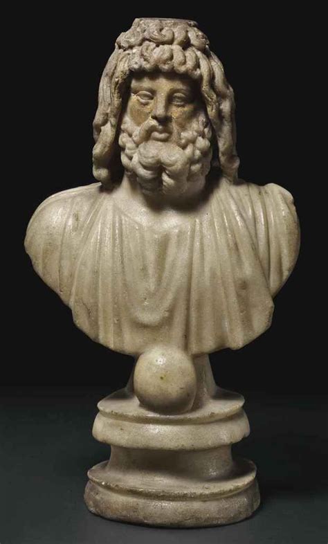 A Roman Marble Bust Of Serapis Circa 2nd Century Ad Roman Statue