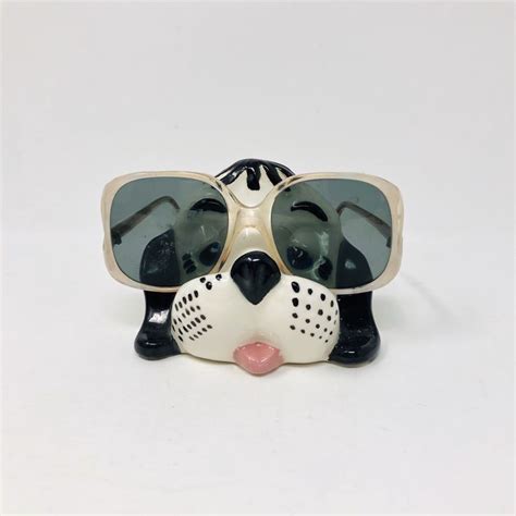 Vintage Ceramic Dog Eyeglass Holder Etsy Canada Eyeglass Holder
