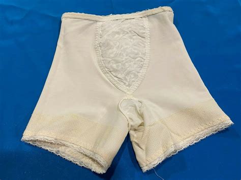 vtg usa tummy control hugger panty girdle floral lace shapewear panties small ebay