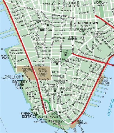 Lower Manhattan Map Pdf