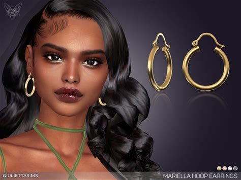 The Sims Resource Mariella Hoop Earrings