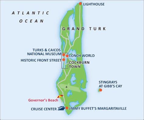 Map Of Grand Turk Maps Database Source