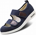 Womens Adjustable Sandal Extra Wide Widths Diabetic Edema Walking Shoes ...