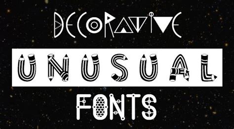 Decorative Unusual Fonts 43 Free Fonts Download Free Fonts For