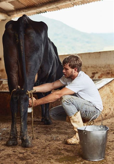 Where Did You Think Milk Came From Full Length Portrait Of A Young