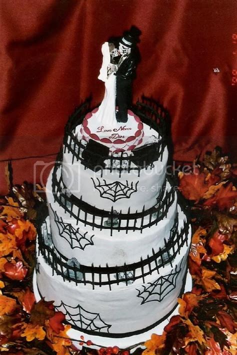 Our Halloween Wedding Scary Cake