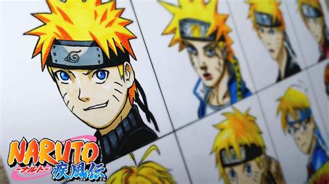Drawing Naruto In Different Animecharacter Styles 別のアニメスタイルでナルトを描く