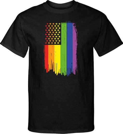 Lgbt Tall T Shirt Gay Pride Flag Stellanovelty