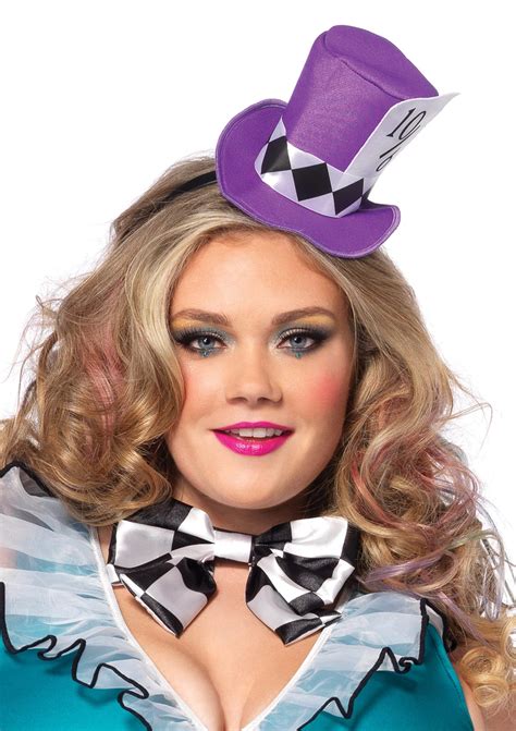 Womens Sexy And Sassy Plus Size Manic Mad Hatter Costume