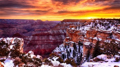 Grand Canyon South Rim In Winter 蜂鸟旅游