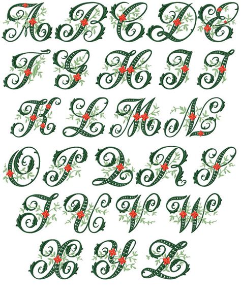 Wildwood Ivy Font 26 Machine Embroidery Letters For Etsy Machine