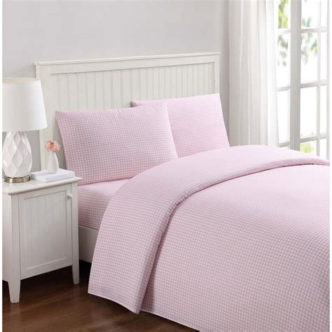 Truly Soft Everyday Gingham Pink Queen Sheet Set