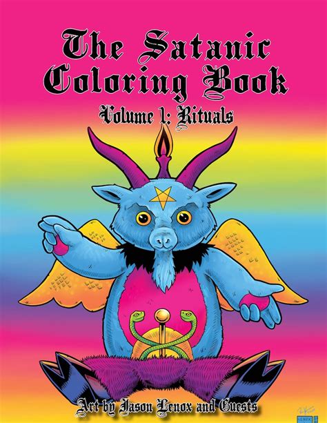 The Satanic Coloring Book Volume 1 Rituals Pdf Etsy