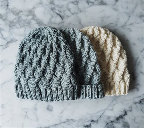 Knitting pattern: Salthill Beanie. Aran hat pattern. Cable knit hat ...