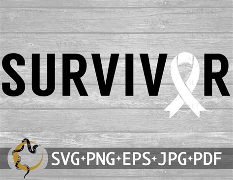 Lung Cancer Survivor Ribbon Svg Lung Cancer Survivor Svg Lung Cancer