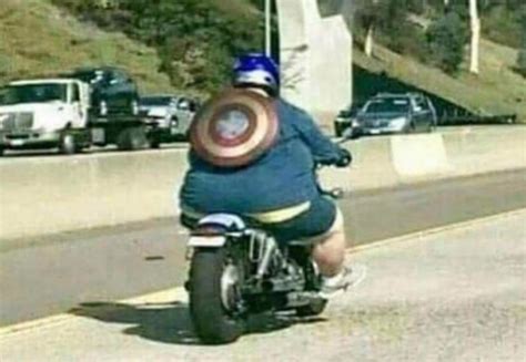 Riding A Motorcycle Captain Americas Ass Know Your Meme
