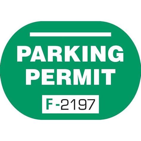 Custom Parking Permit Window Stickers Diamond 3 X 2 14 Package Of