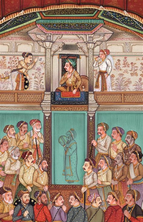 Mughal Empire Miniature Painting Rare Handmade Emperor Jahangir
