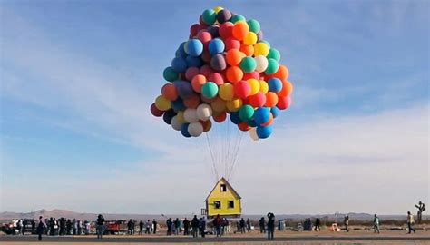 Real Life Version Of The Balloon Floating House From Up Balloons
