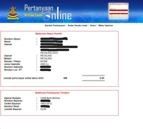 An application to the rent assessment committee must be made within 3 months of the notice at i being served. Checking the Selangor state Quit Rent payment status ...