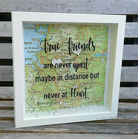 Friends Box Frame Best Friends T Pen Pals Moving House Etsy In