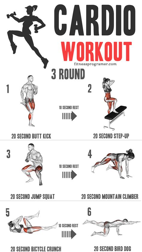 Cardio Exercise Workout Schedule