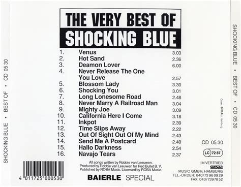 Shocking Blue The Very Best Of Shocking Blue 1989 Avaxhome