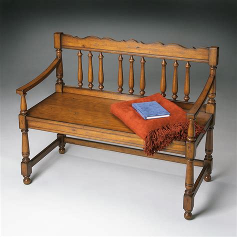 Have To Have It Bolton Bench Old World Cherry 489 Hayneedle Home