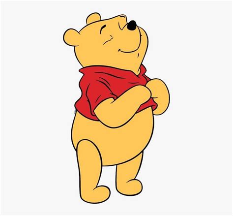 Winnie The Pooh Is Standing With His Arms Crossed