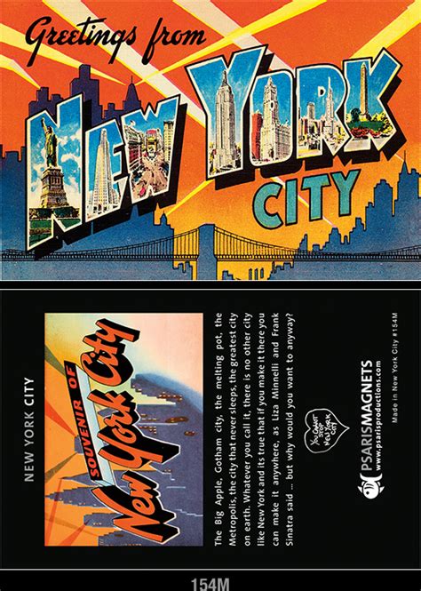 New York City Refrigerator Magnets Psaris Productions