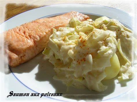 Saumon aux poireaux