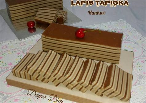 Resep keten lapis hunkwe / cara membuat kue talam pulut gula merah berbagai kue : Resep Lapis Tapioka Hunkwe oleh Dapur Dien - Cookpad