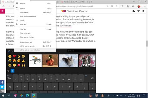 You Can Now Save All Of Your Tabs To A New Collection In Edge Dev And