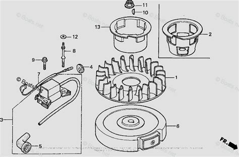 Honda Tillers F210k1 A Vin F210 2100001 To F210 2199999 Oem Parts Diagram For Flywheel