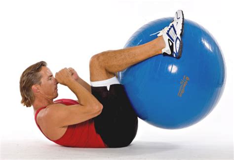 How To Do Abdominal Crunches With An Exercise Ball Dummies