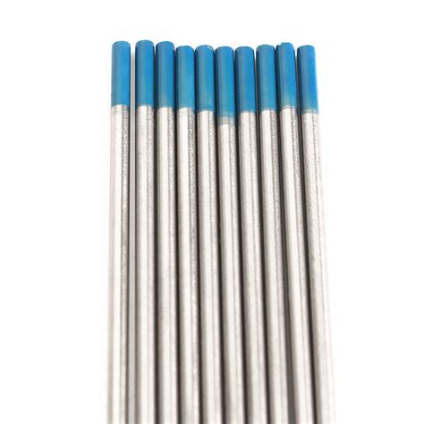 10Pcs Tungsten 2 Percent Lanthanated Blue Tip TIG Electrodes WL20