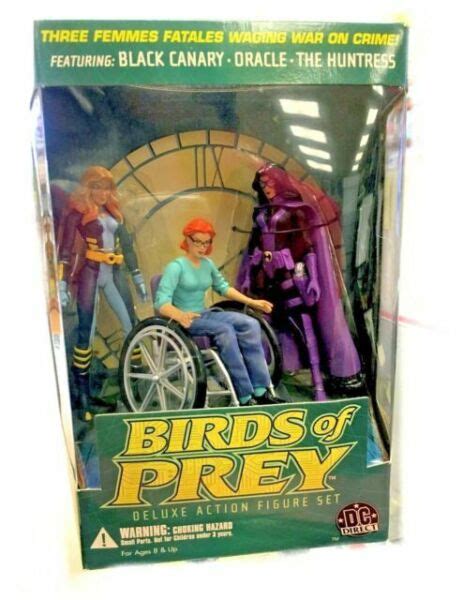 2003 Dc Direct Birds Of Prey Black Canary Oracle Huntress Deluxe Figure