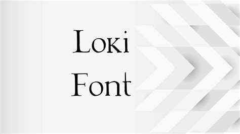 Loki Font Free Download