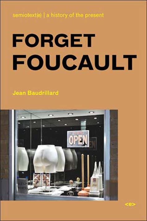 Forget Foucault New Edition By Jean Baudrillard Penguin Books New