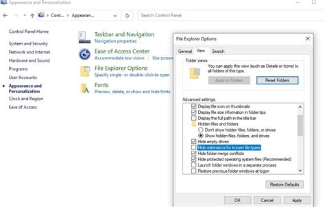 How To Show Or Hide Filename Extensions In Windows 10