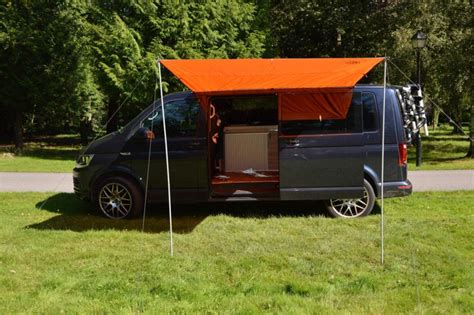 The volkswagen van brings emotions and memories to people. Wild Earth Sun canopy awning for VW Camper Van motorhome 2 ...