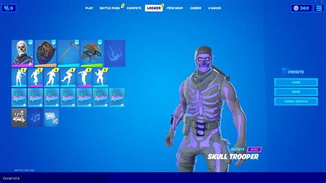 Selling Og Fortnite Account Purple Skull Trooper Youtube