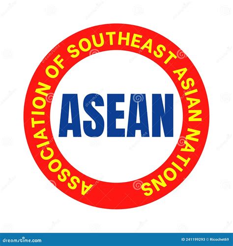 Asean Association Of Southeast Asian Nations Symbol Icon Stock